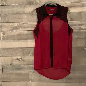 See through dressy blouse